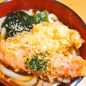 お惣菜のちくわ天で！簡単天ぷらうどん